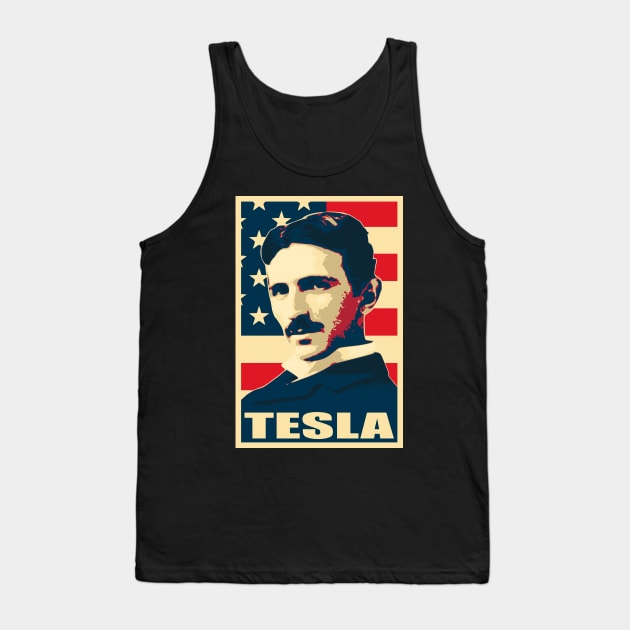 Nikola Tesla Tank Top by Nerd_art